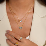 - The Fine Blue Topaz Necklace -