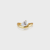 - The Wave Moissanite Ring -