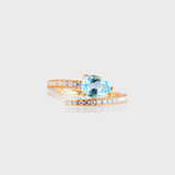 - The Classy Blue Topaz Ring -