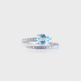 - The Classy Blue Topaz Ring -
