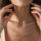 - The Soleil 10mm Moissanite Necklace -