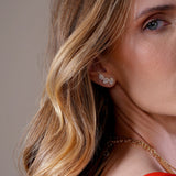 - The Cluster Moissanite Earrings -