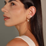 - The Tiny Moissanite Hoops -