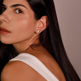 - The Effortless Moissanite Oval Earrings -