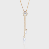 - The Muse Pearls Moissanite Necklace -