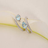 - The Classy Blue Topaz Ring -