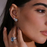 - The Classic 9mm Blue Topaz Earrings -