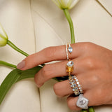 - The Classy Blue Topaz Ring -