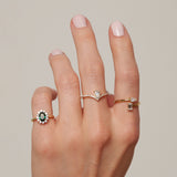 - The Crown Moissanite Ring -