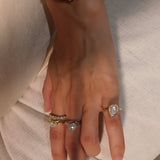 - The Drop Moissanite Ring -