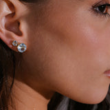 - The Classic 9mm Blue Topaz Earrings -