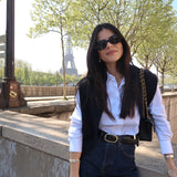 - The Classic Belt in Black Croco -