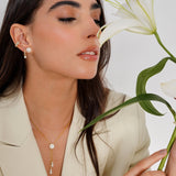 - The Classic Pearl Moissanite Earrings -