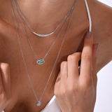 - The Aura Moissanite Necklace -