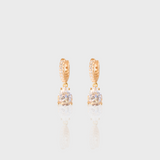 - The Dainty Moissanite Hoops -