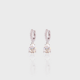 - The Dainty Moissanite Hoops -