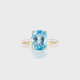 - The Radiant Blue Topaz Ring -