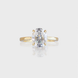 - The Divine Moissanite Oval Ring -