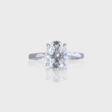 - The Divine Moissanite Oval Ring -