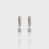 - The Minimalist Moissanite Hoops -