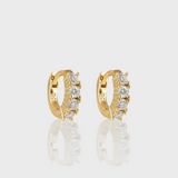 - The Tiny Moissanite Hoops -