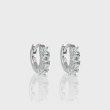 - The Tiny Moissanite Hoops -