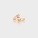 - The Twist Moissanite Ring -