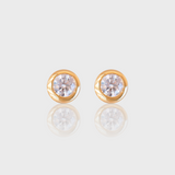 - The Soleil 4mm Moissanite Earrings -