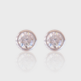 - The Soleil 10mm Moissanite Earrings -
