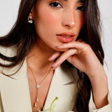 - The Muse Pearls Moissanite Necklace -