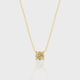 - The Bold 8mm Champagne Moissanite Necklace -