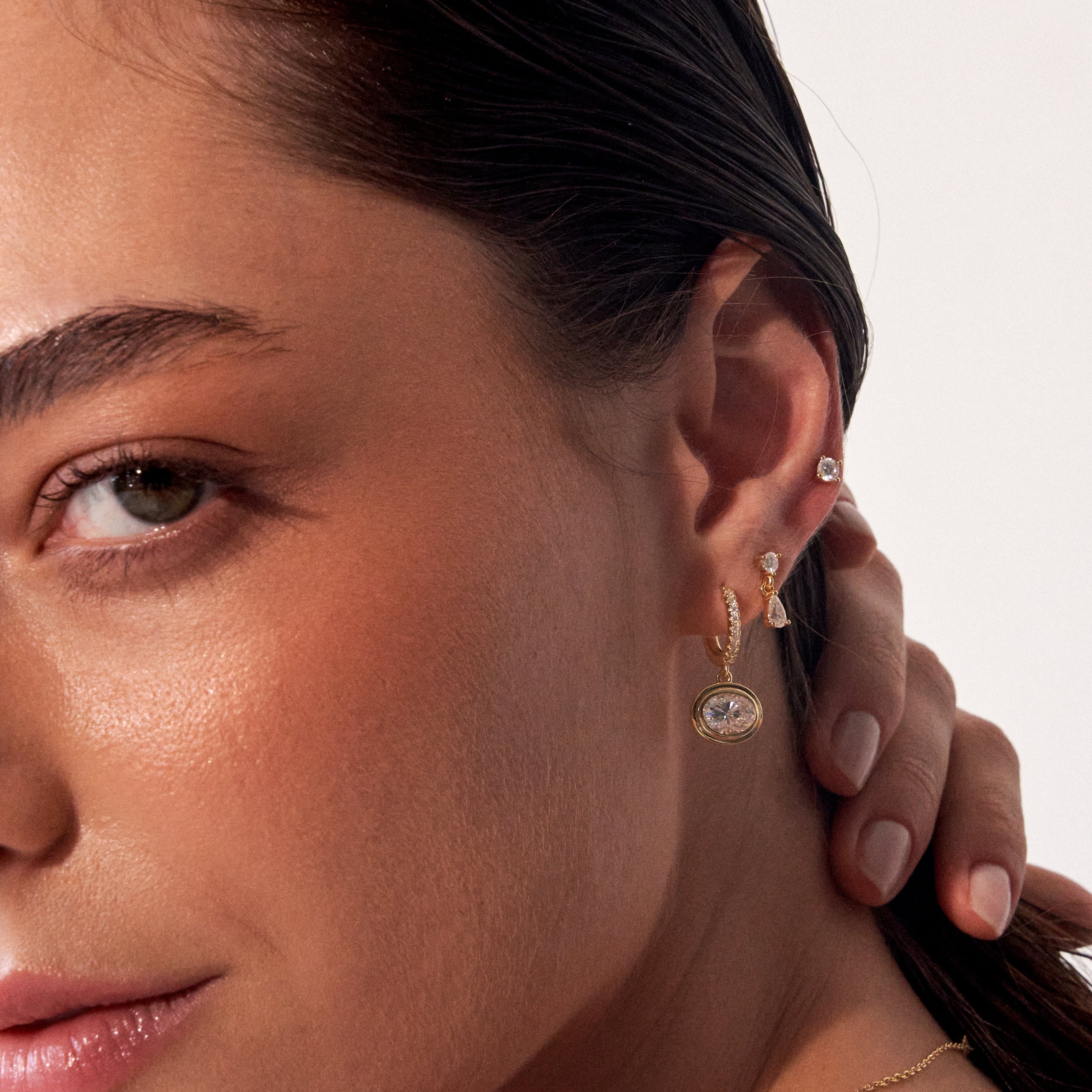 - The Amélie Moissanite Earrings -