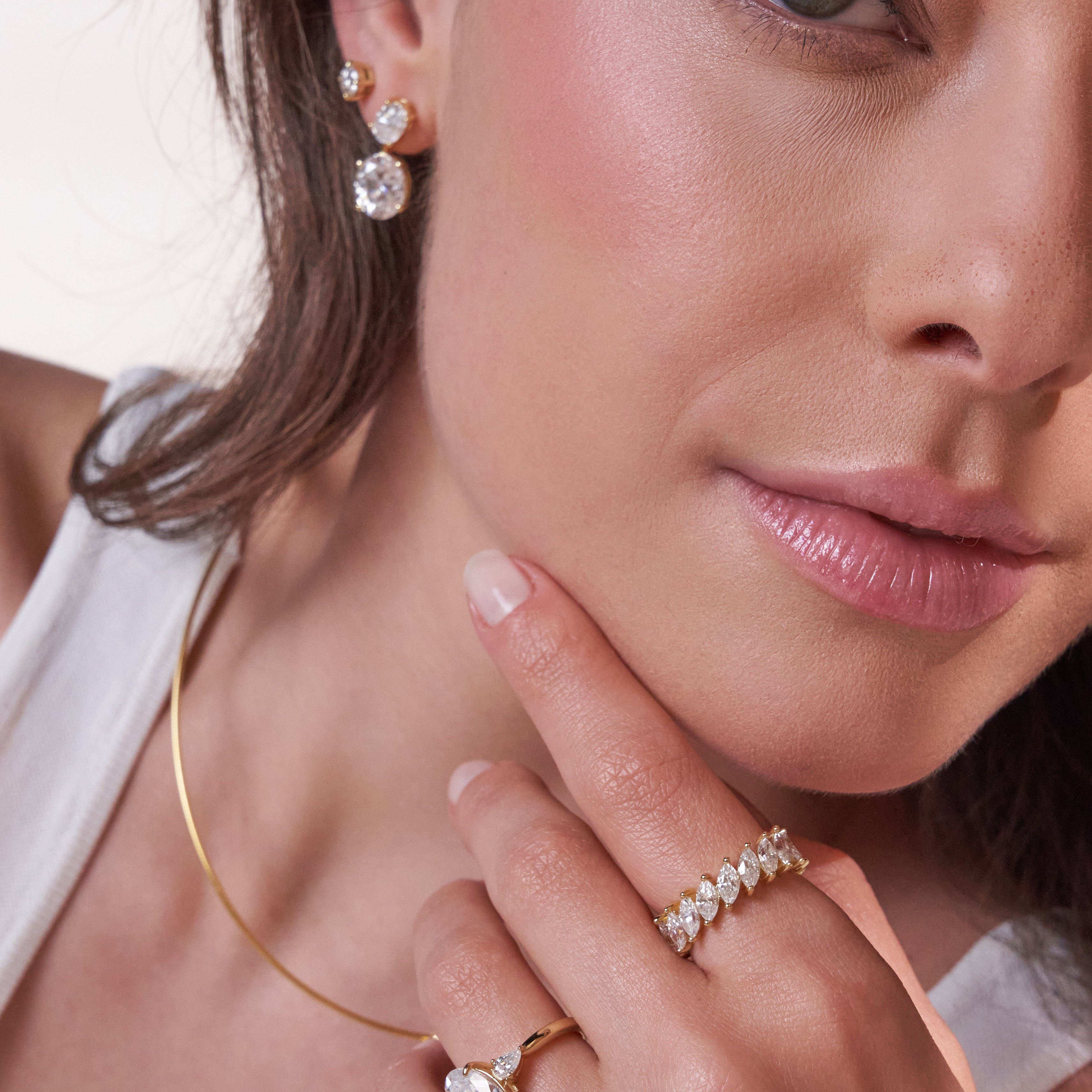- The Bloom Moissanite Band -