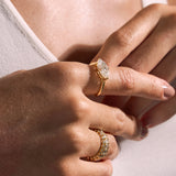 - The Marquise Moissanite Ring -