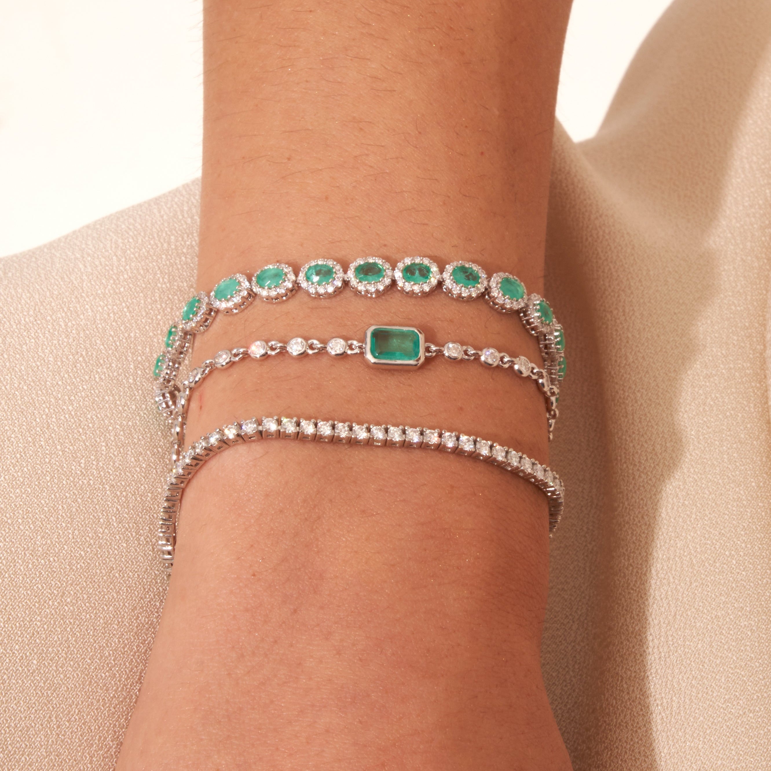 - The Allure Moissanite Bracelet -