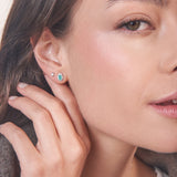 - The Camellia Moissanite Earrings -