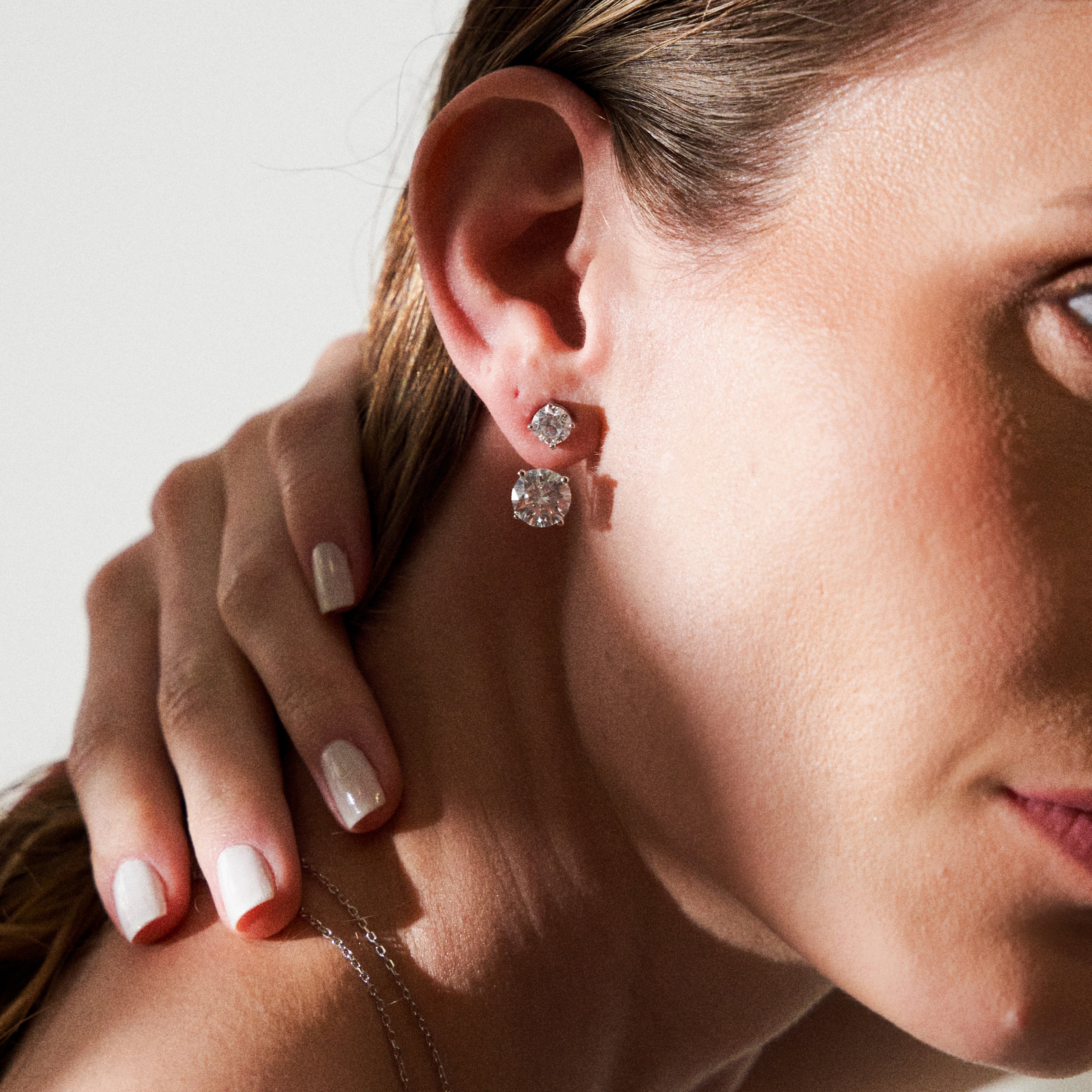 - The Sublime Moissanite Earrings -