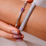 - The Radiant Amethyst Bracelet -