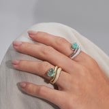 - The Fusion Wave Moissanite Ring -