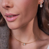 - The Tulip Moissanite Necklace -