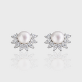 - The Lotus Moissanite Earrings -