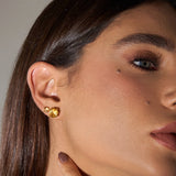 - The Classic 9mm Citrine Earrings -