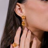 - The Golden Hour Citrine Earrings -