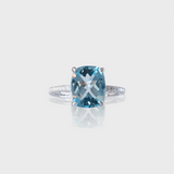 - The Radiant Blue Topaz Ring -