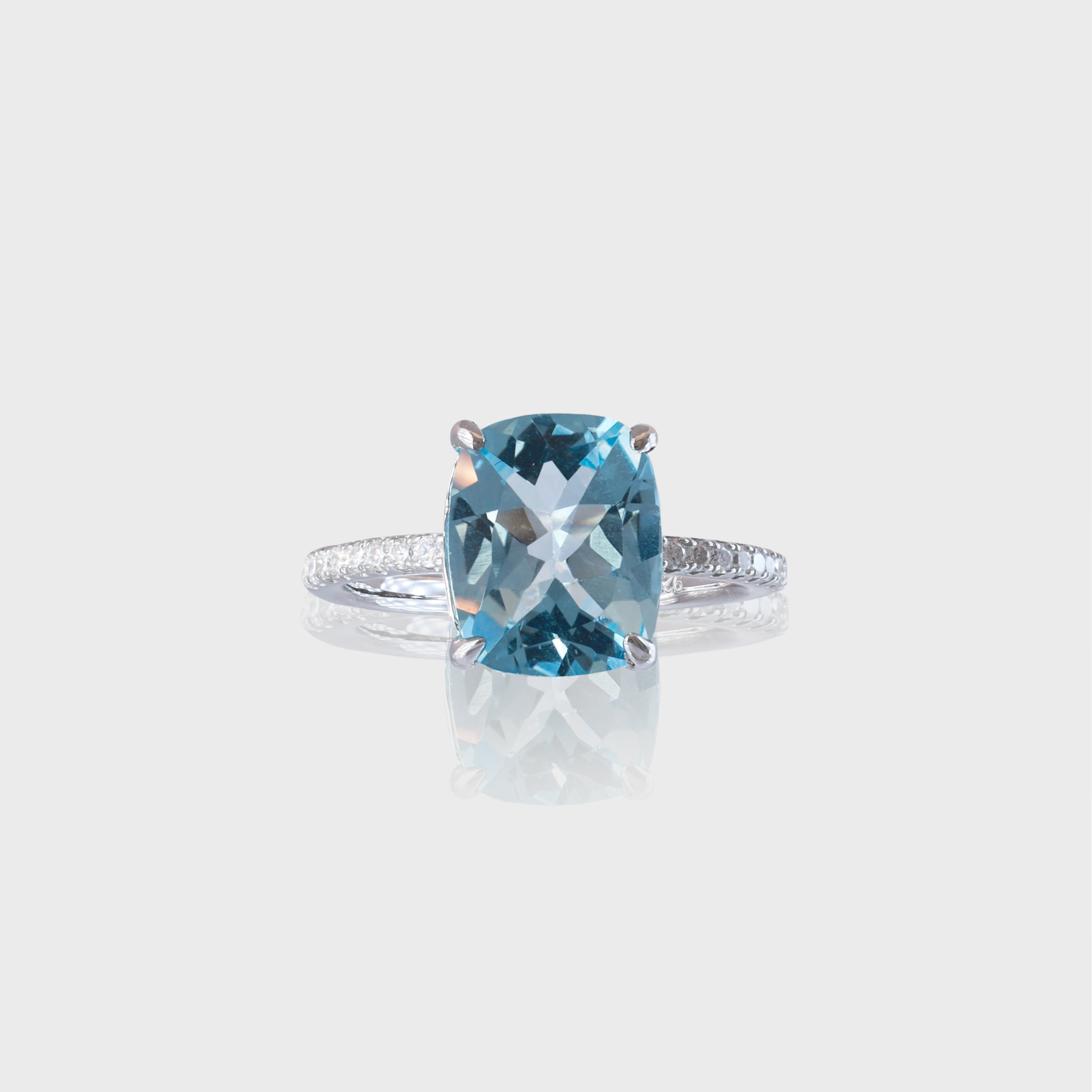 - The Radiant Blue Topaz Ring -
