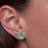 - The Camellia Moissanite Earrings -