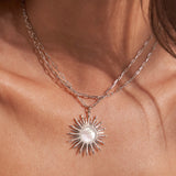 - The Solstice Moissanite Necklace -