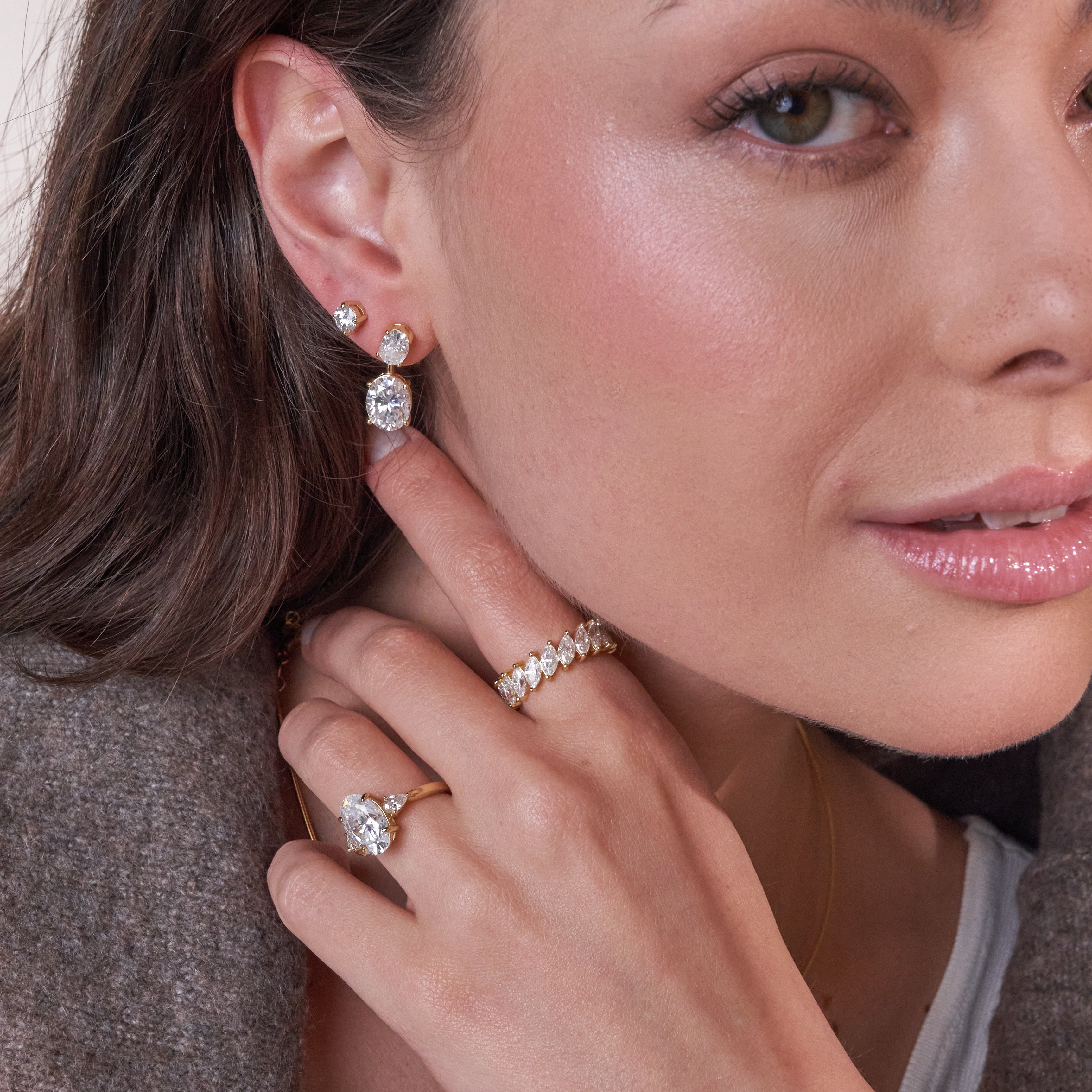 - The Harmony Moissanite Earrings -