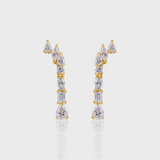 - The Freesia Moissanite Earrings -