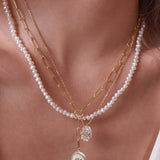 - The Petal 14mm Moissanite Necklace -